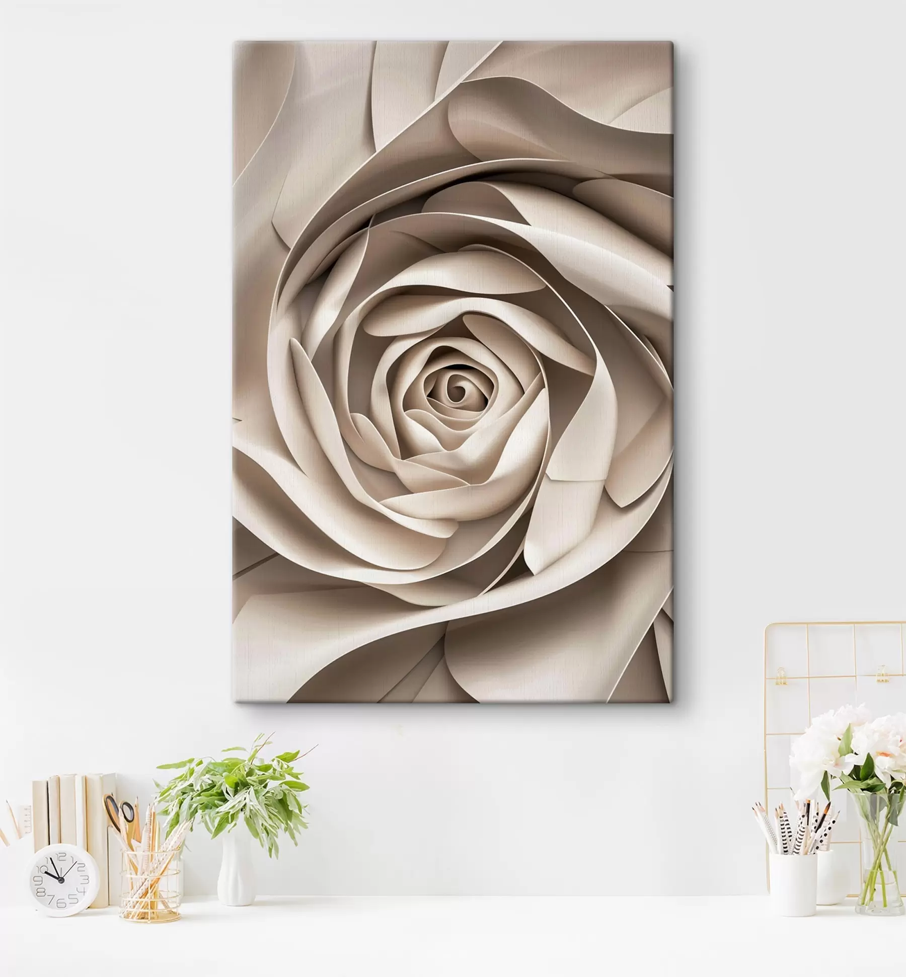 carta da parati Grande rosa astratta nr. s47825