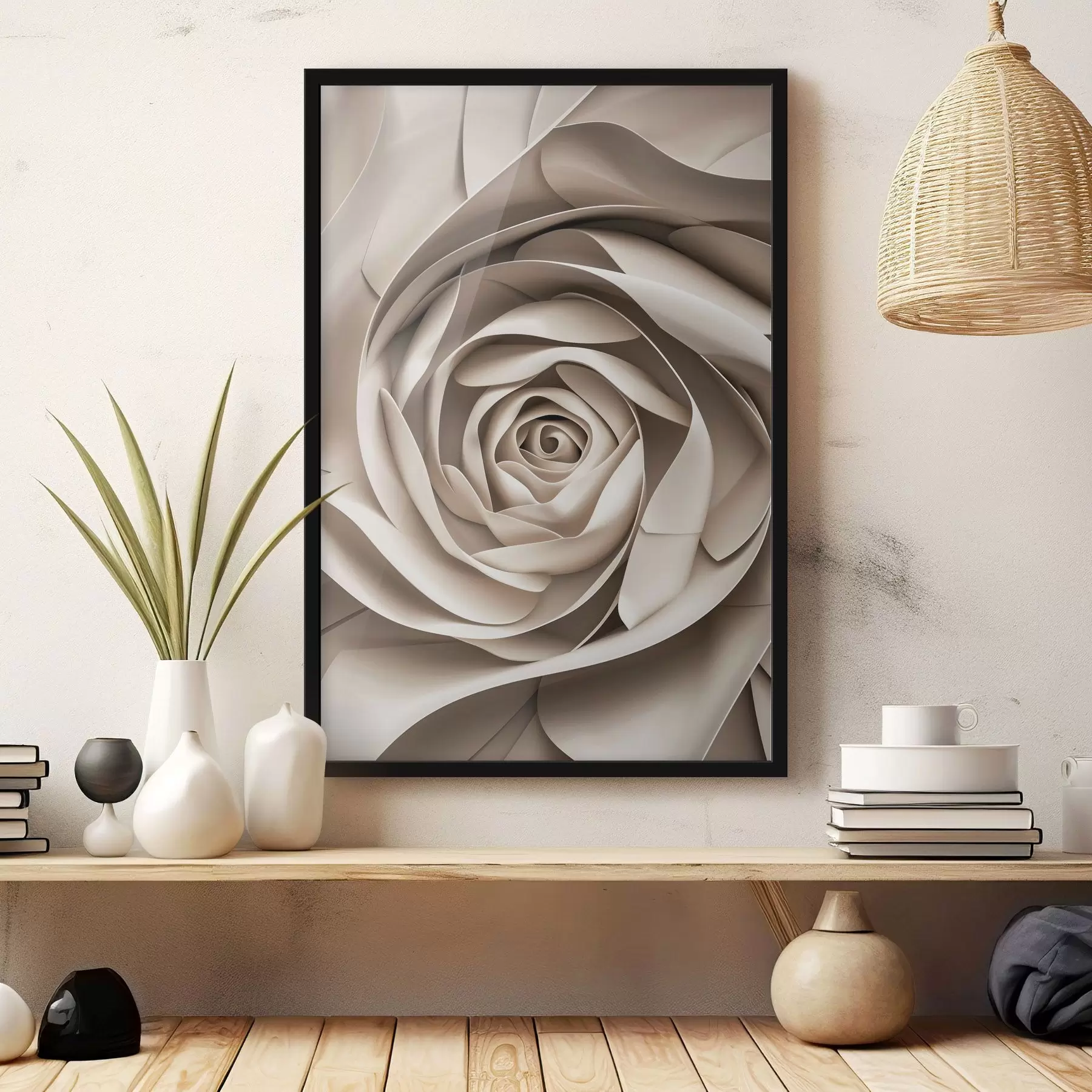 carta da parati Grande rosa astratta nr. f47825