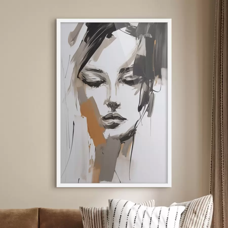 carta da parati Ritratto astratto di una ragazza nr. f47801