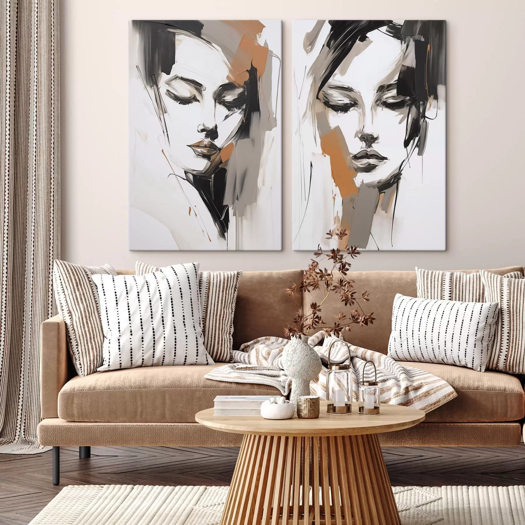 carta da parati Ritratto astratto di una ragazza nr. m30004