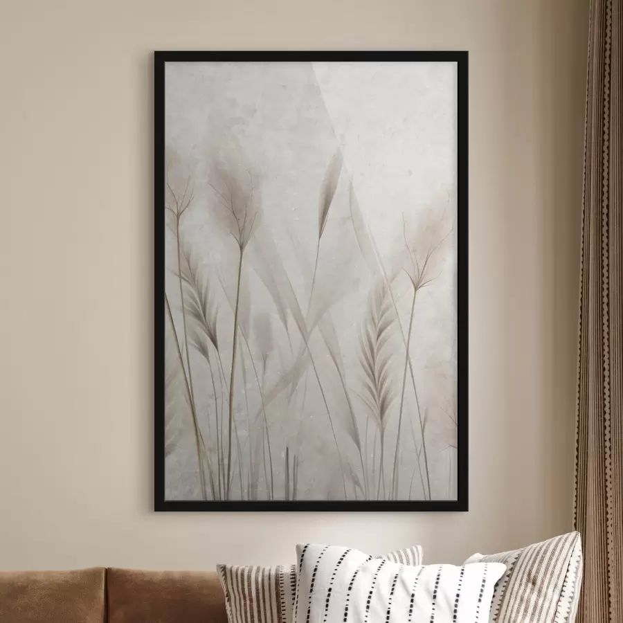 carta da parati Erba delicata su uno sfondo invecchiato nr. f47853