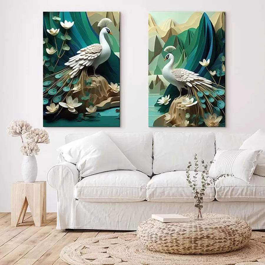 carta da parati Bellissimi pavoni nr. m30020