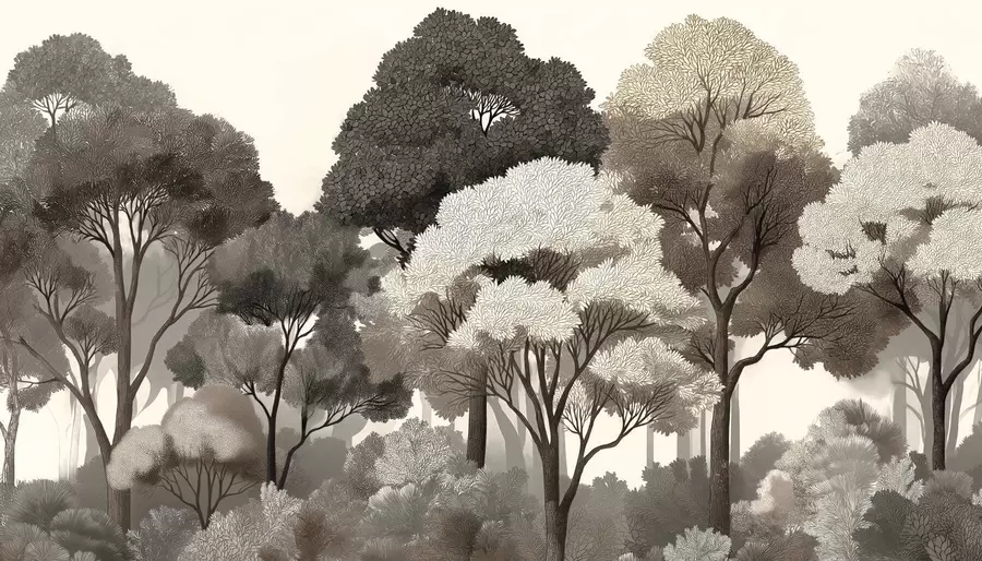 Carta da parati nature Foresta decidua 