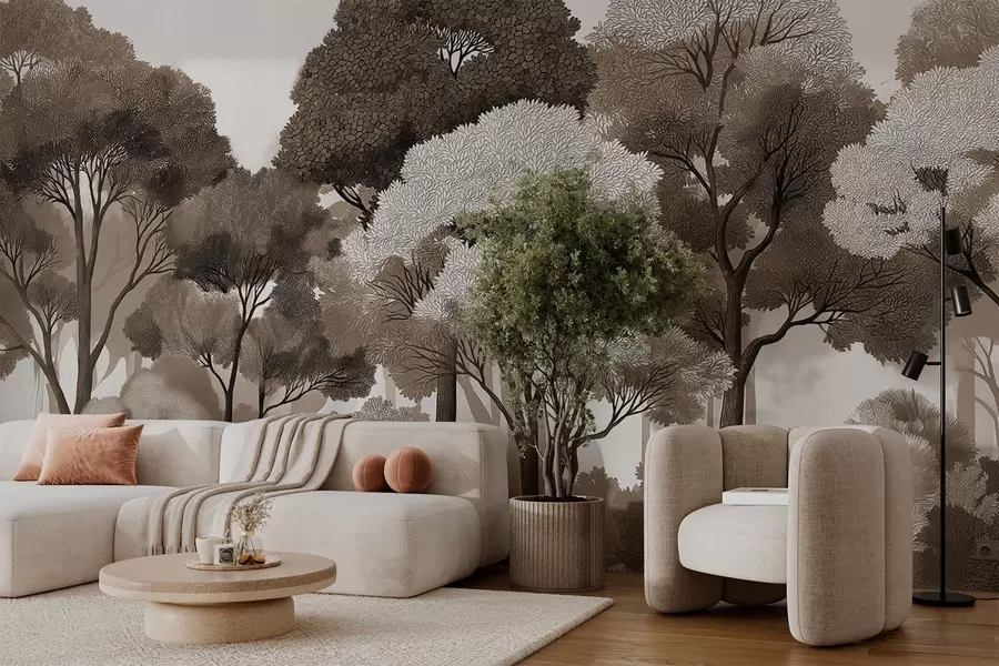 Carta da parati nature Foresta decidua 