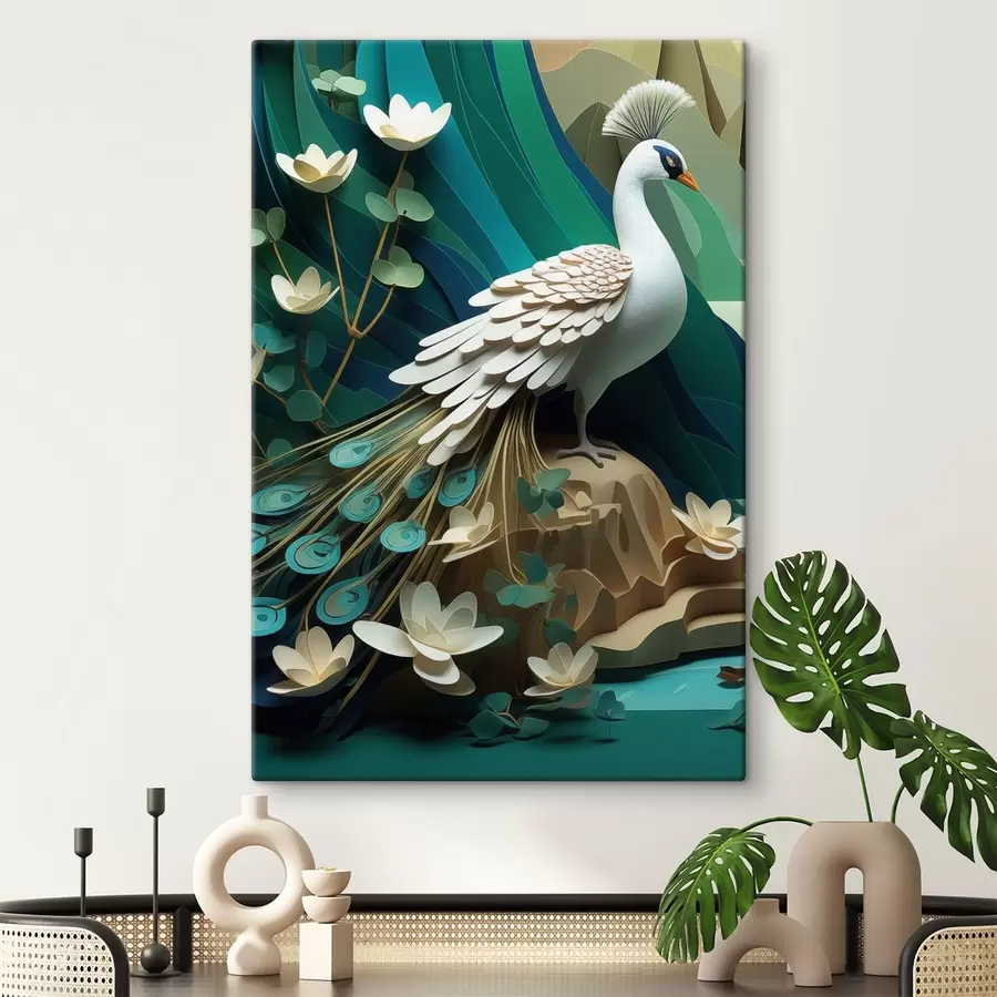 carta da parati Pavone chic nr. s47900