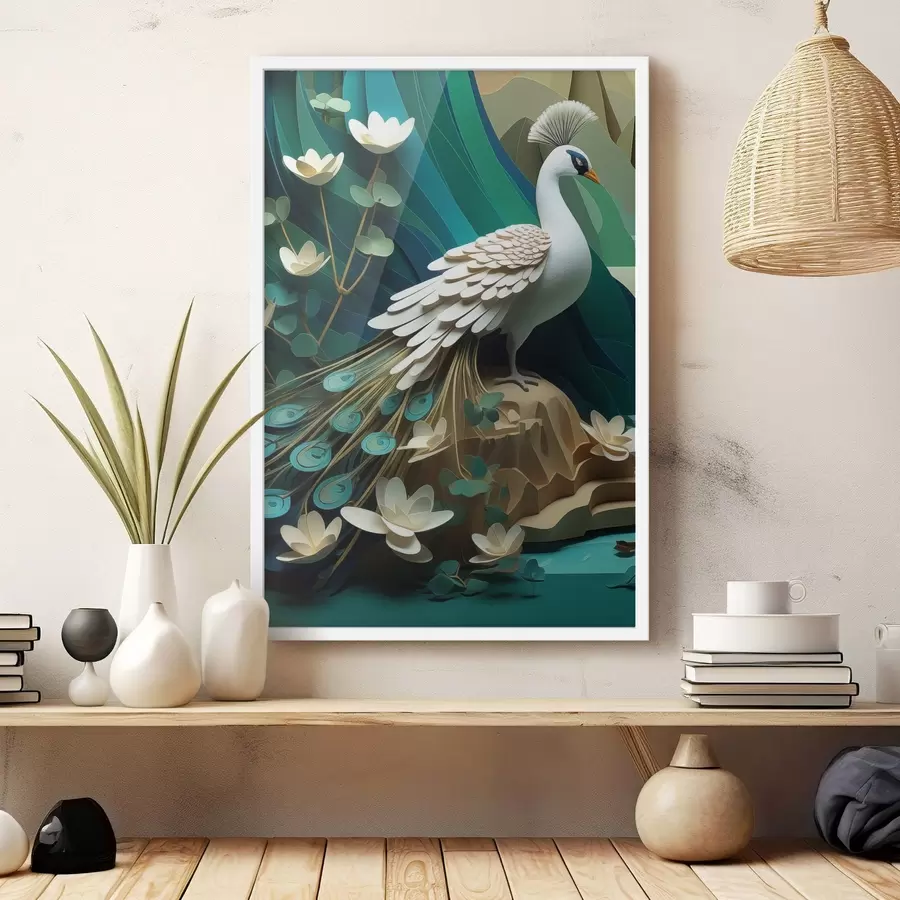 carta da parati Pavone chic nr. f47900