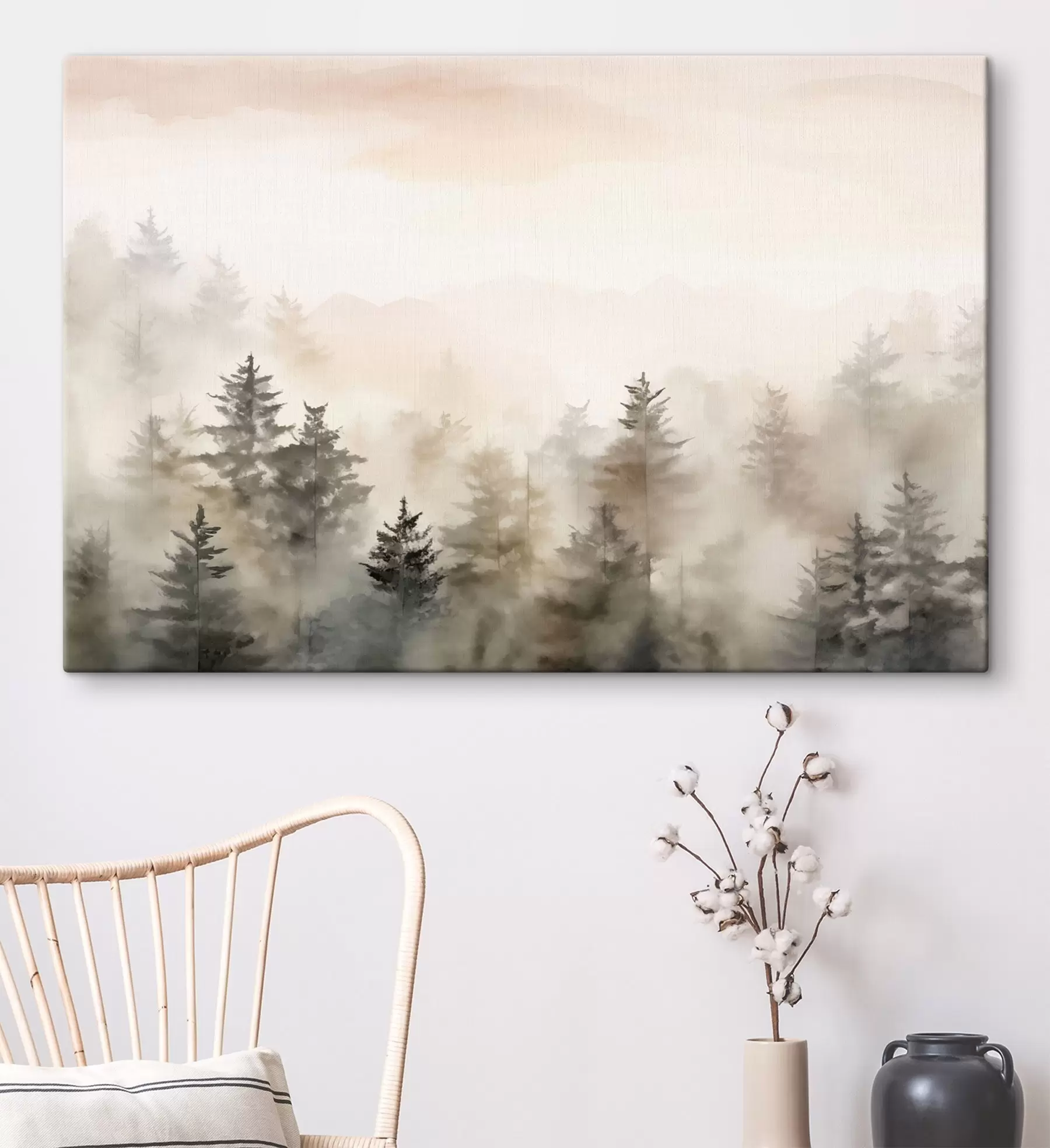 carta da parati Foresta acquerellata, imitazione nr. s47885