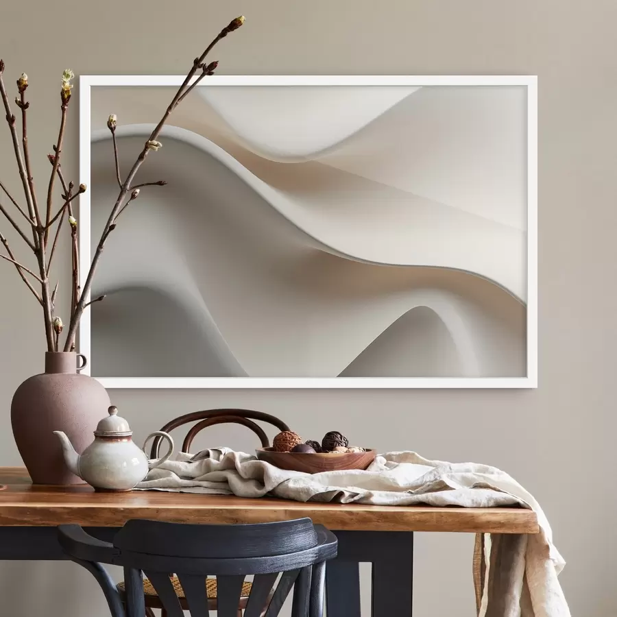 carta da parati Onde volumetriche, imitazione 3D nr. f47886