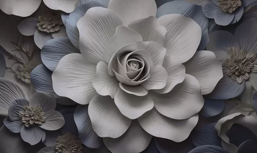 Carta da parati 3D Fiori Fiore grande n. w09698