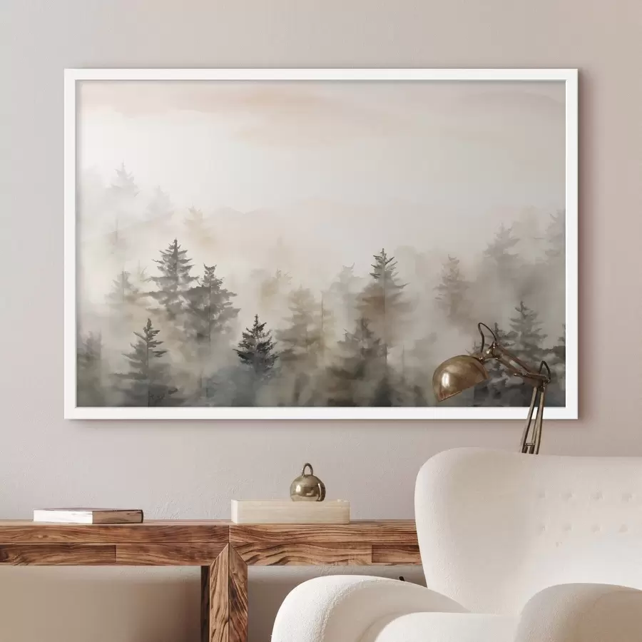 carta da parati Foresta acquerellata, imitazione nr. f47885