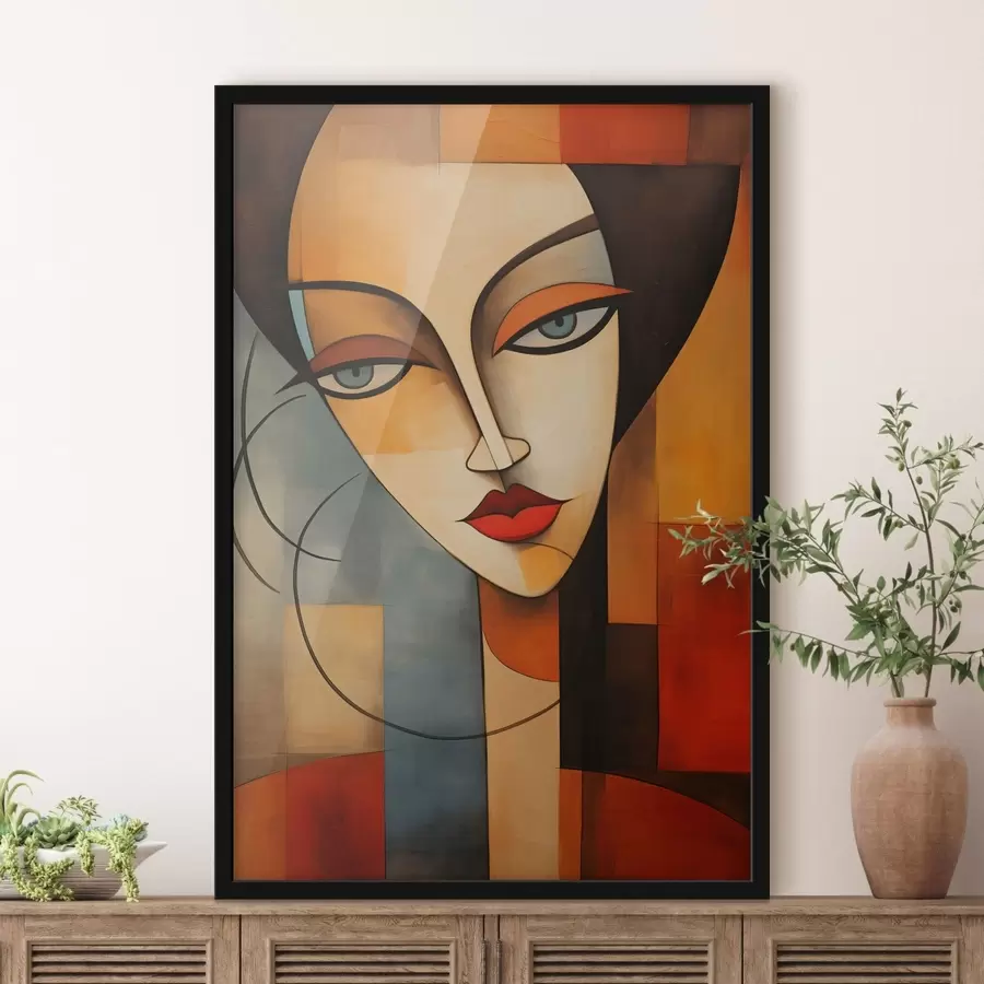 carta da parati Ritratto femminile astratto nr. f47907