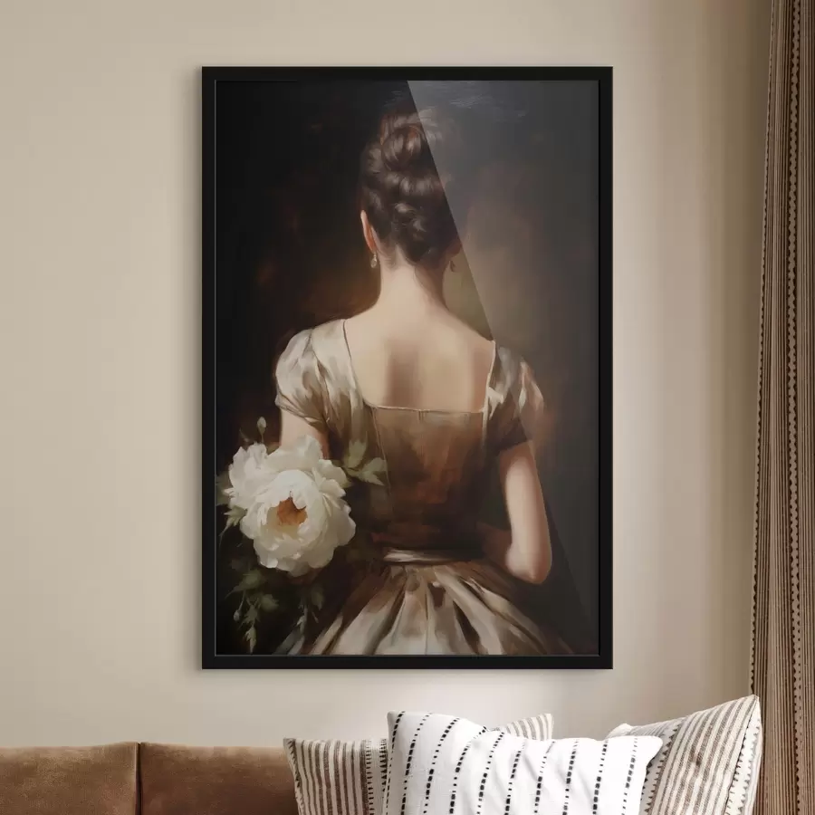 carta da parati Ritratto femminile di schiena nr. f47921