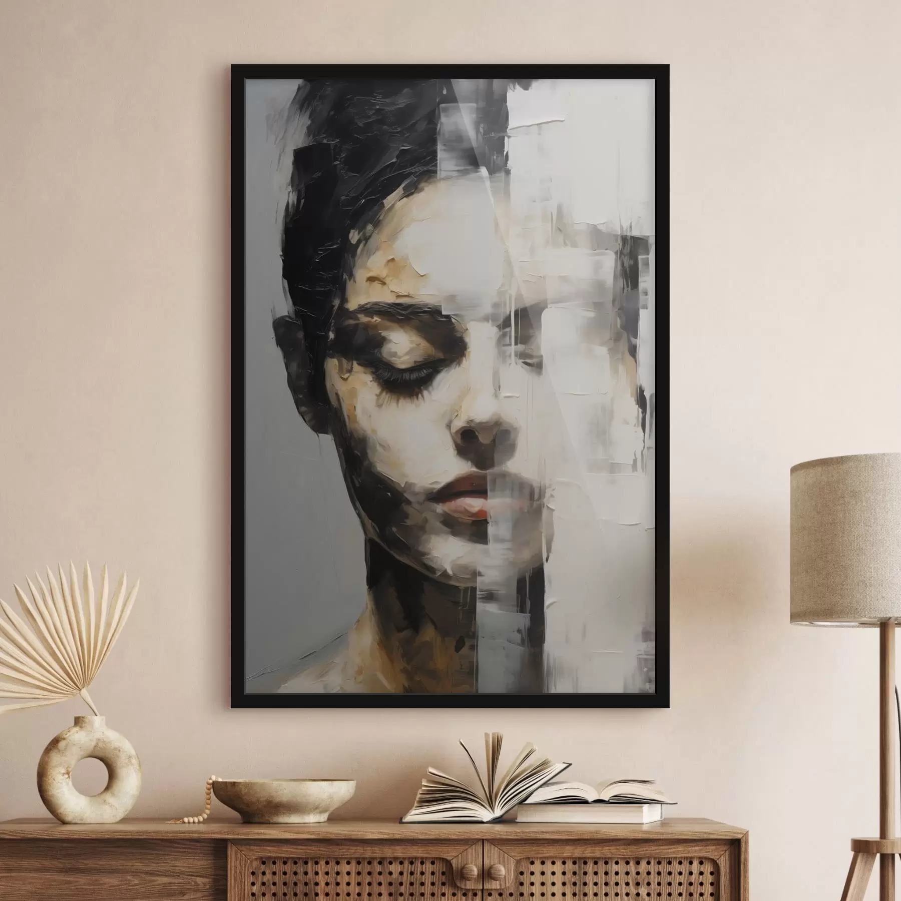 carta da parati Ritratto femminile astratto nr. f47928