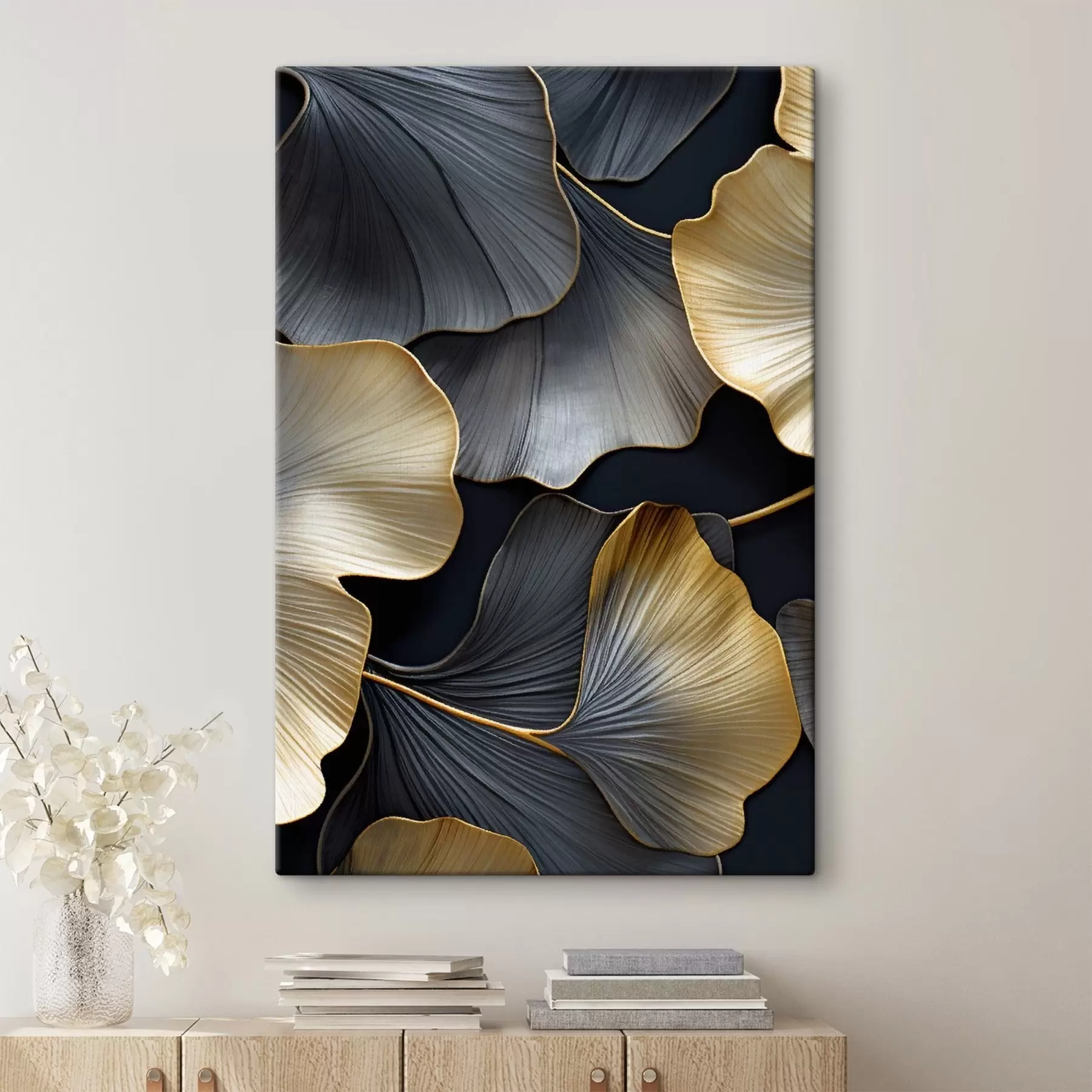 carta da parati Foglie di ginkgo nr. s48006