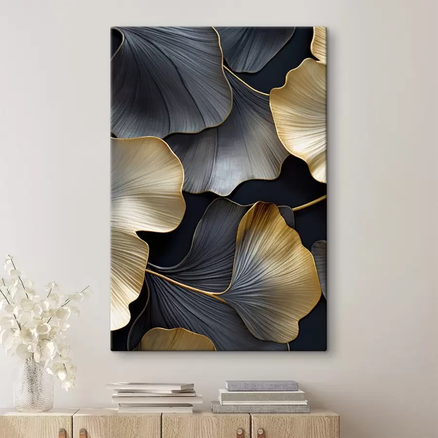 carta da parati Foglie di ginkgo nr. s48006