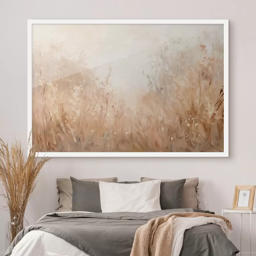 carta da parati Varietà di piante di campo, imitazione di dipinto a olio nr. f48005