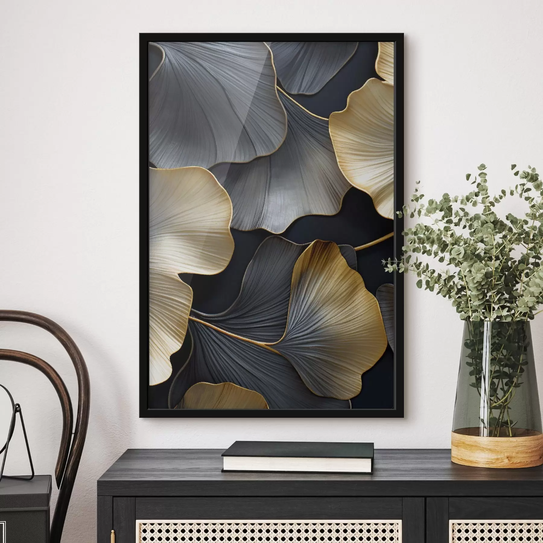 carta da parati Foglie di ginkgo nr. f48006