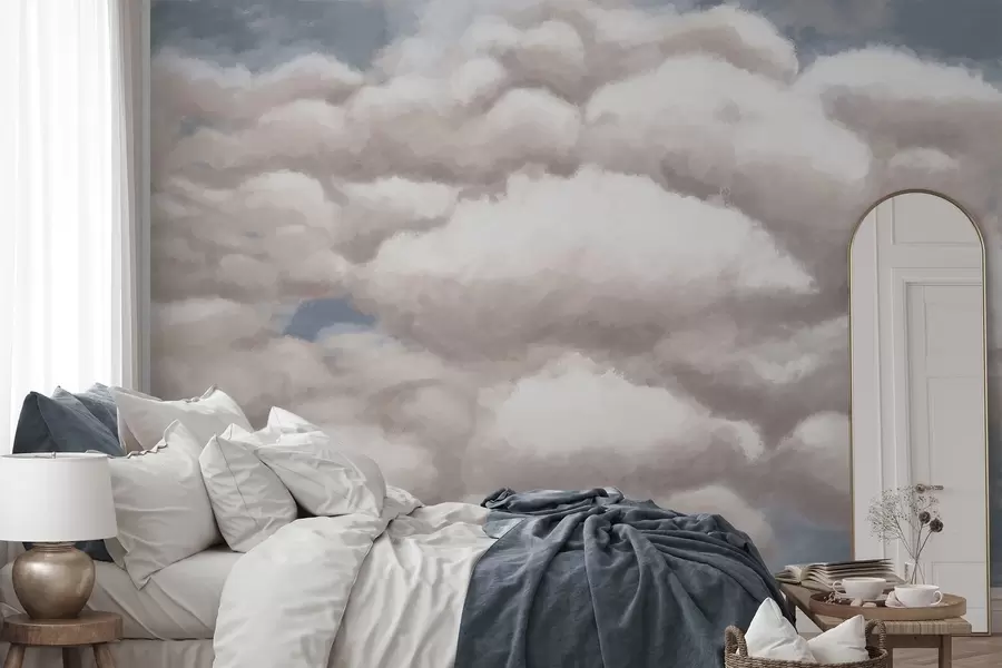 carta da parati Nuvole morbide nel cielo blu nr. w05143