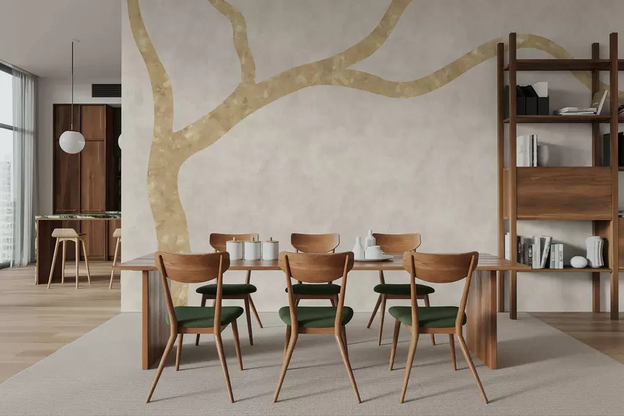 carta da parati Ramo leggero su sfondo chiaro nr. w05144