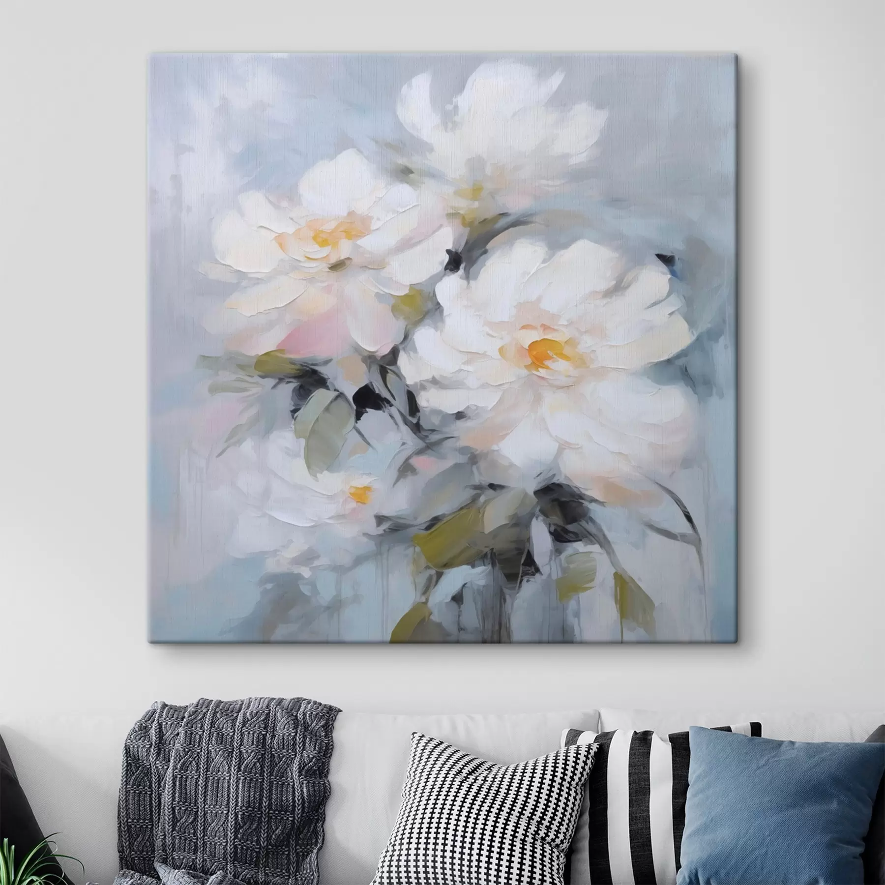 carta da parati Pittura a imitazione di fiori nr. s48047