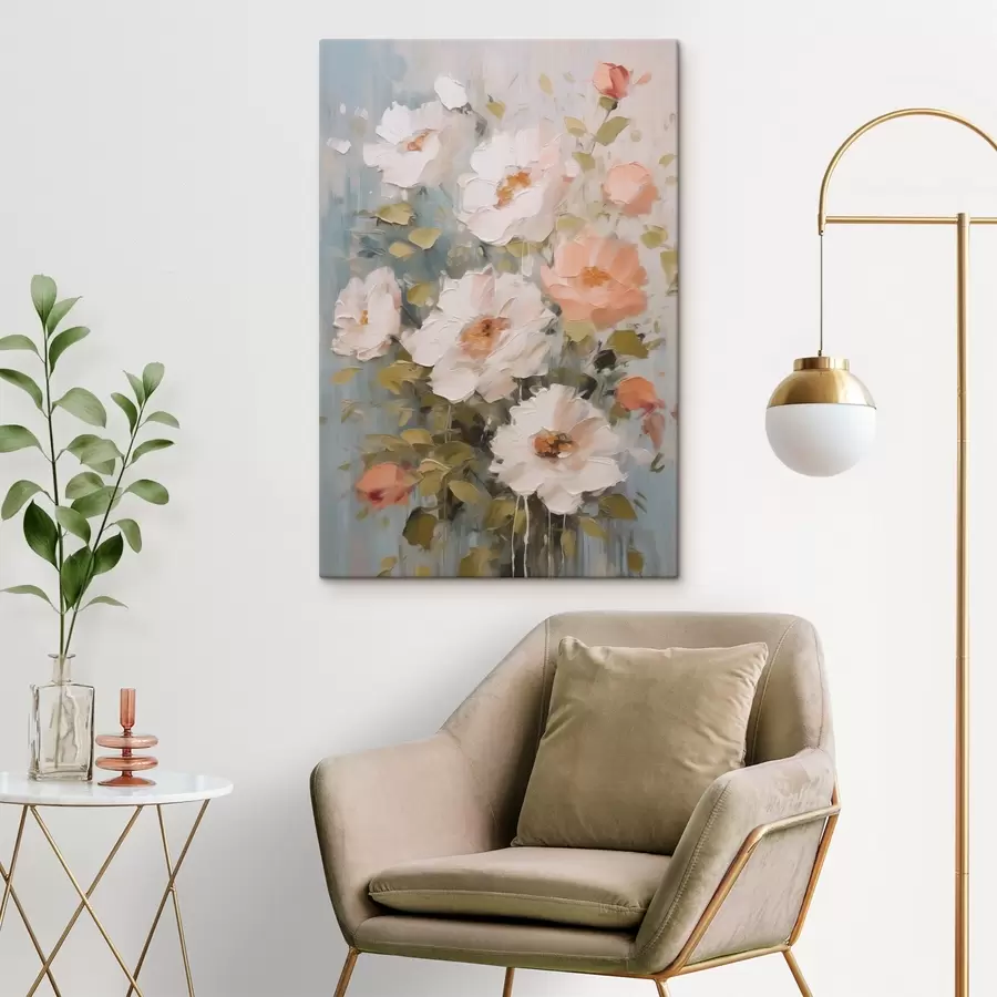 carta da parati Un bouquet di fiori imitazione di un dipinto nr. s48056