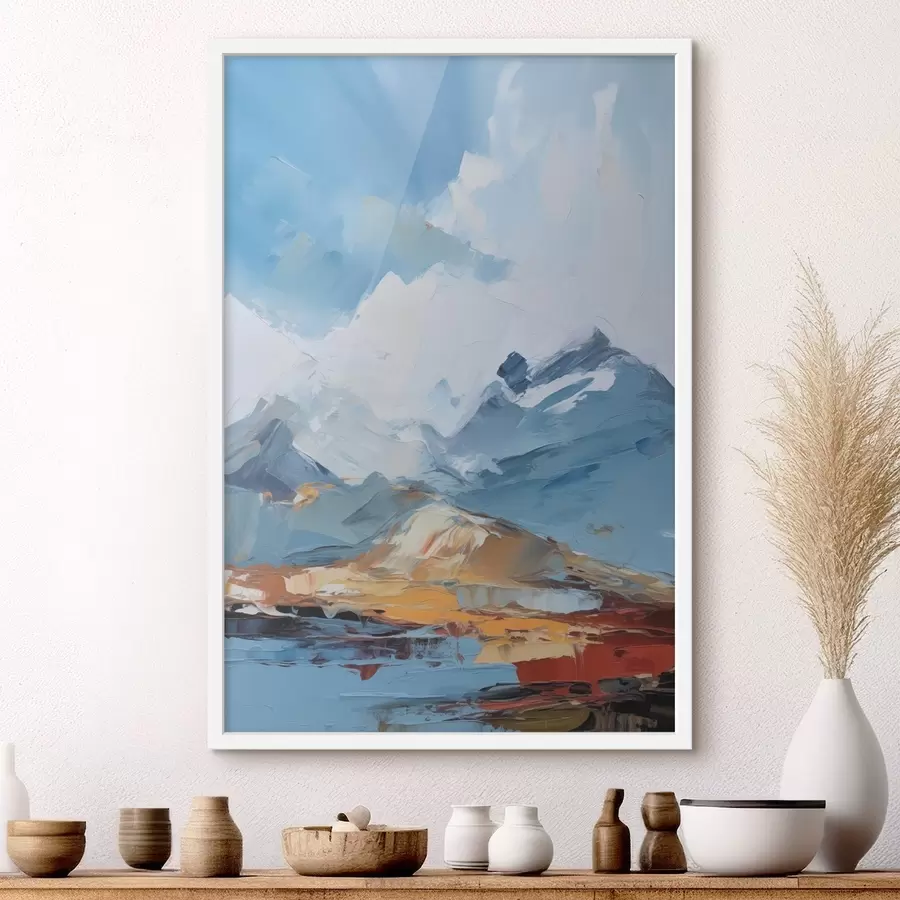 carta da parati Imitazione della pittura di montagna nr. f48045