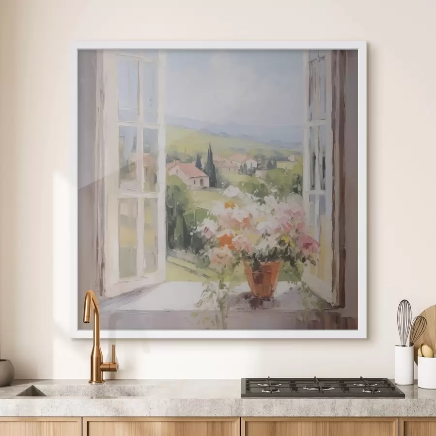 carta da parati Un bouquet in un vaso vicino alla finestra nr. f48052