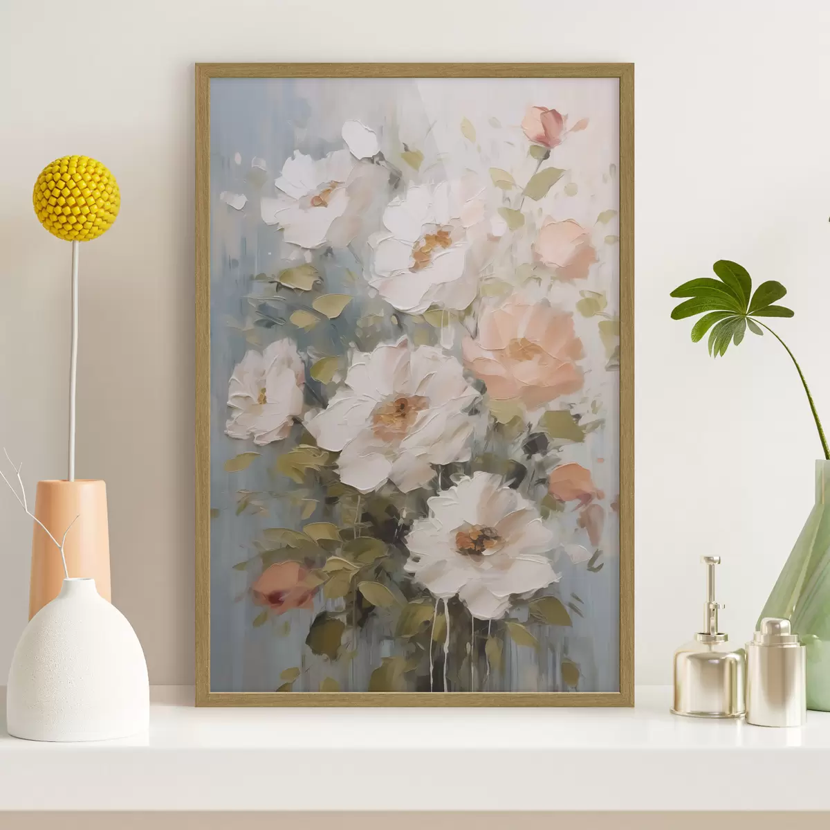 Poster Un bouquet di fiori imitazione di un dipinto f48056