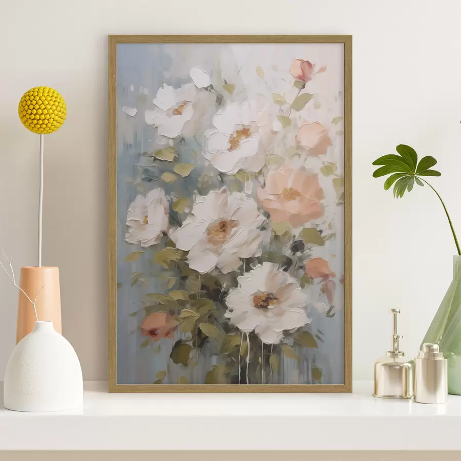carta da parati Un bouquet di fiori imitazione di un dipinto nr. f48056