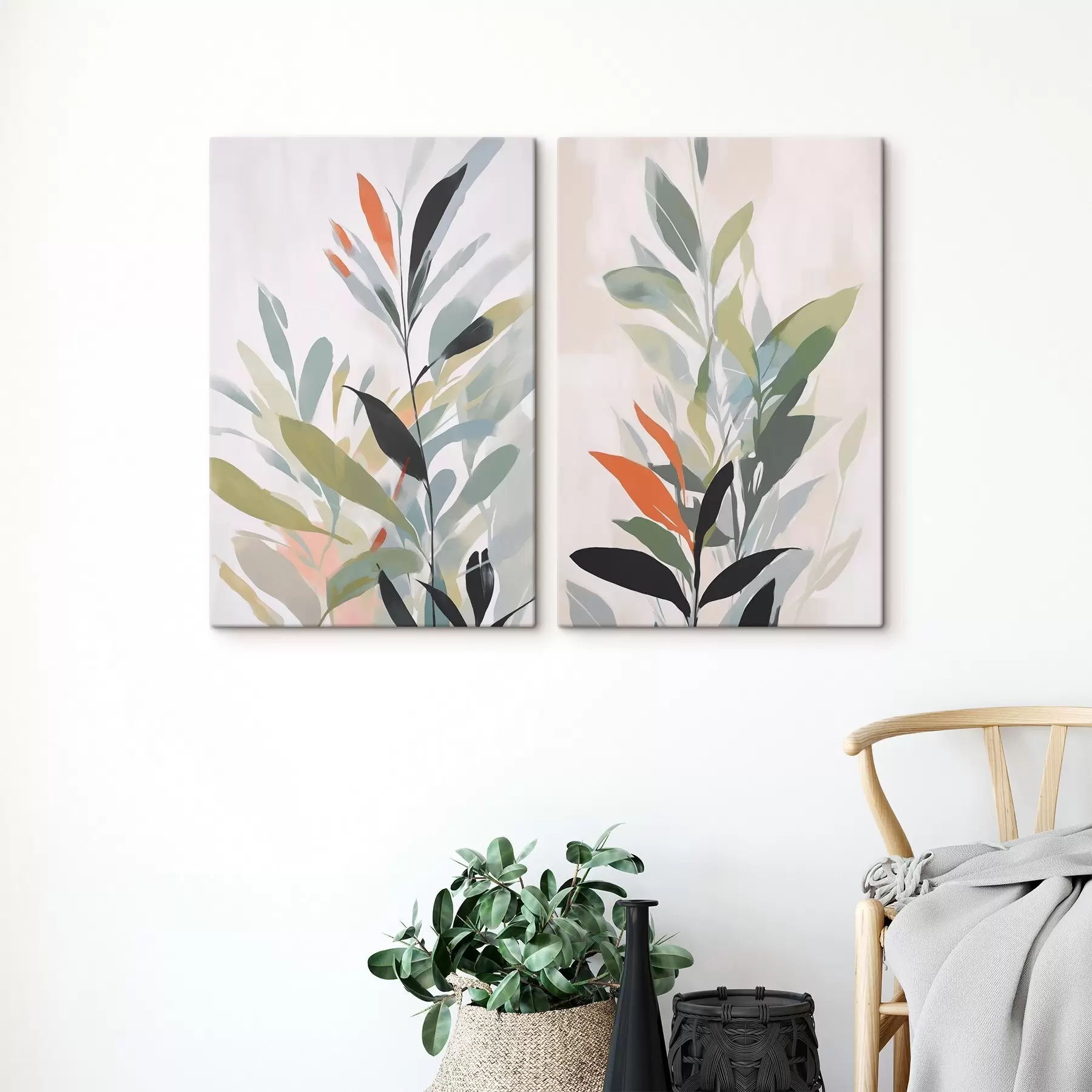 carta da parati Imitazione della vegetazione nella pittura nr. m30077