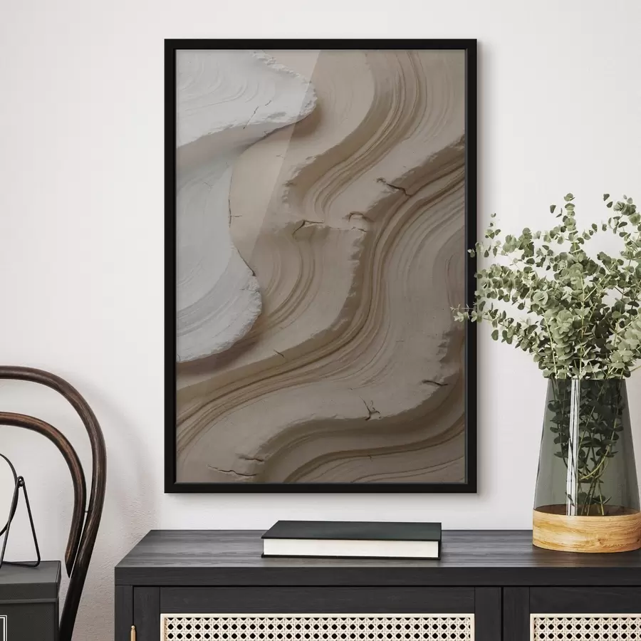 carta da parati Imitazione della luce e modanature beige nr. f48108