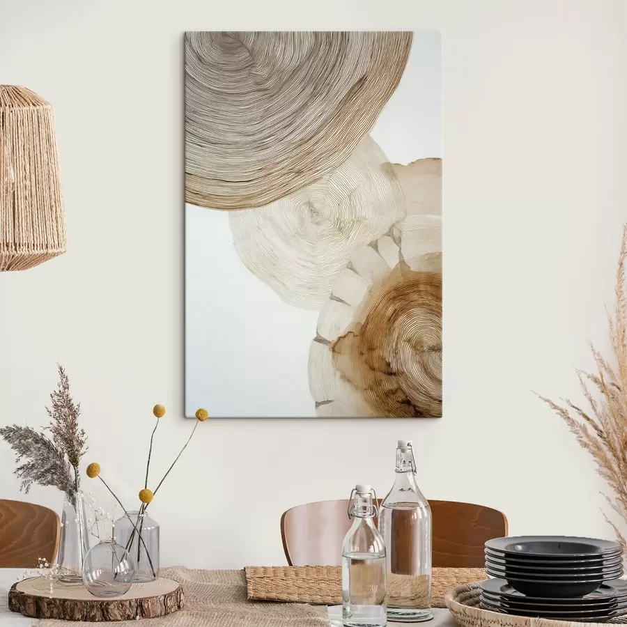 carta da parati anelli annuali astratti degli alberi nr. s47933