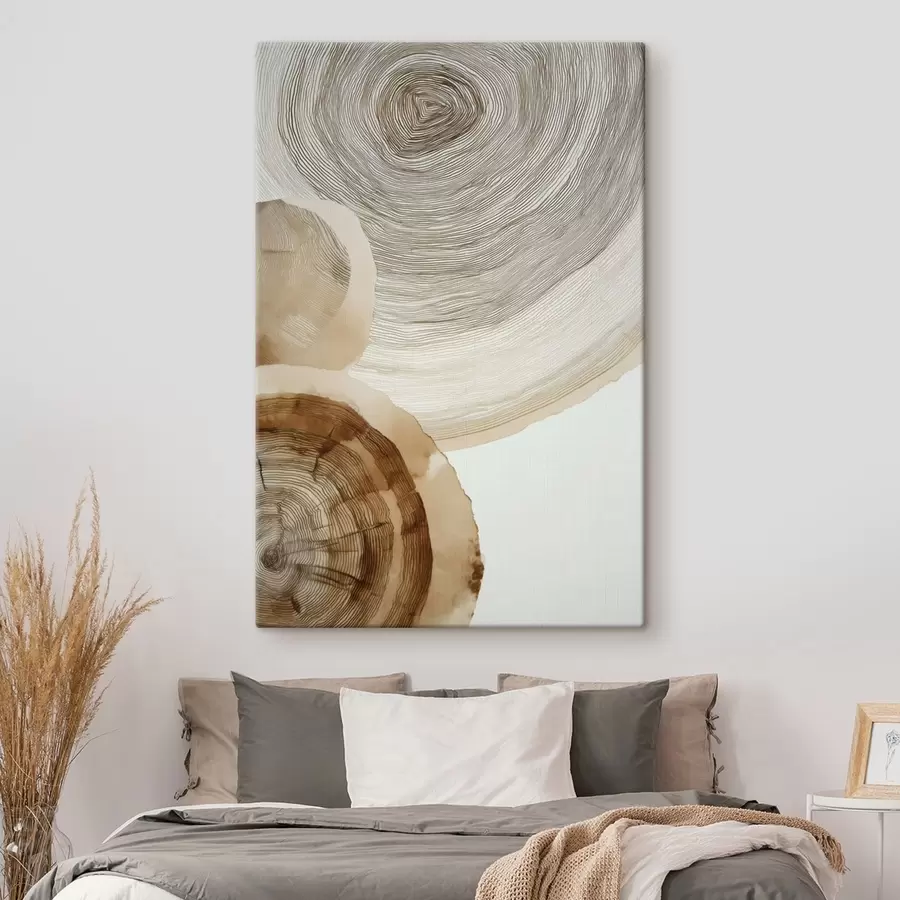 carta da parati anelli annuali astratti degli alberi nr. s47934