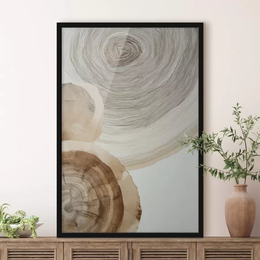 carta da parati anelli annuali astratti degli alberi nr. f47934