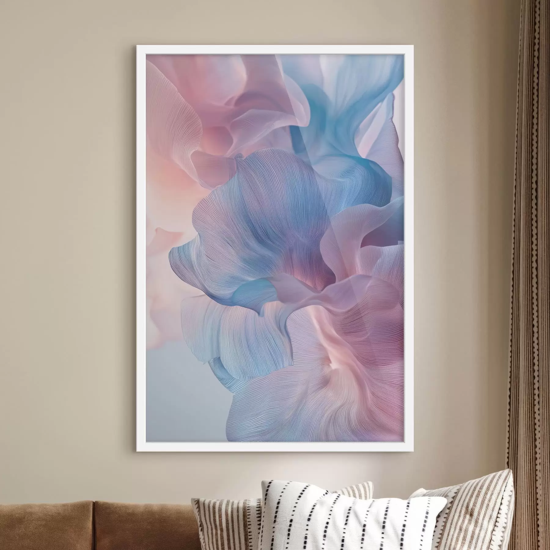 carta da parati onde astratte con effetto volume nr. f47946