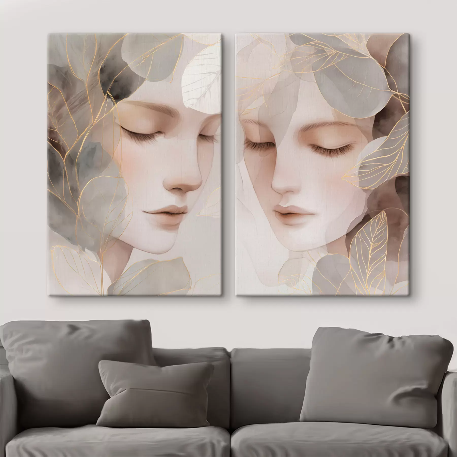 carta da parati ragazza tra le foglie nr. m30091