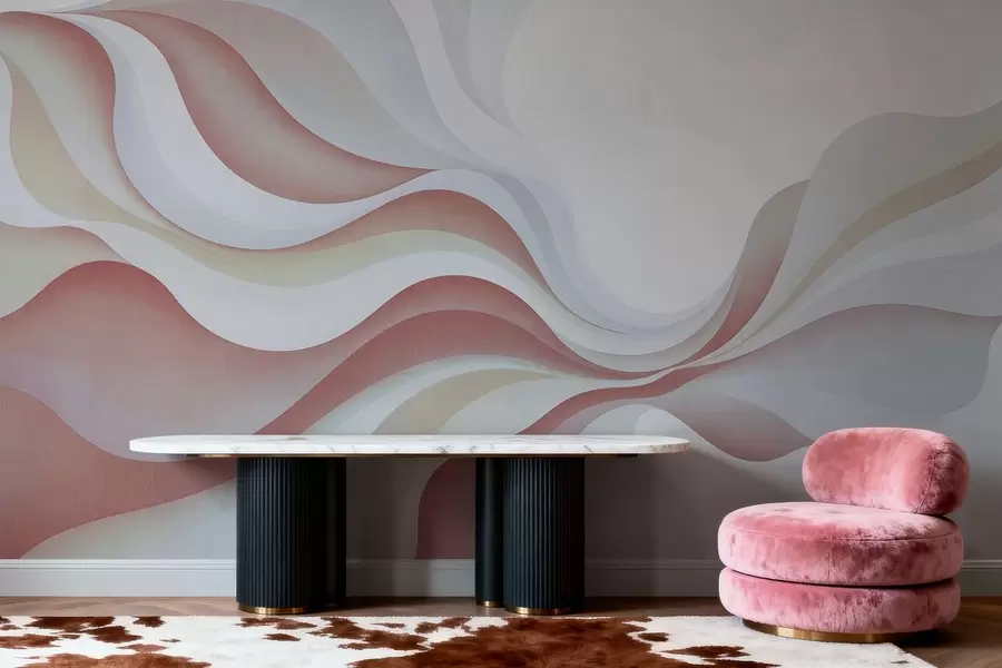carta da parati Onde morbide ed eleganti nr. w05245