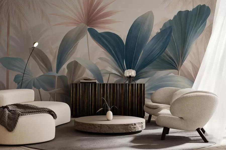 carta da parati Foglie tropicali intrecciate nr. w05251