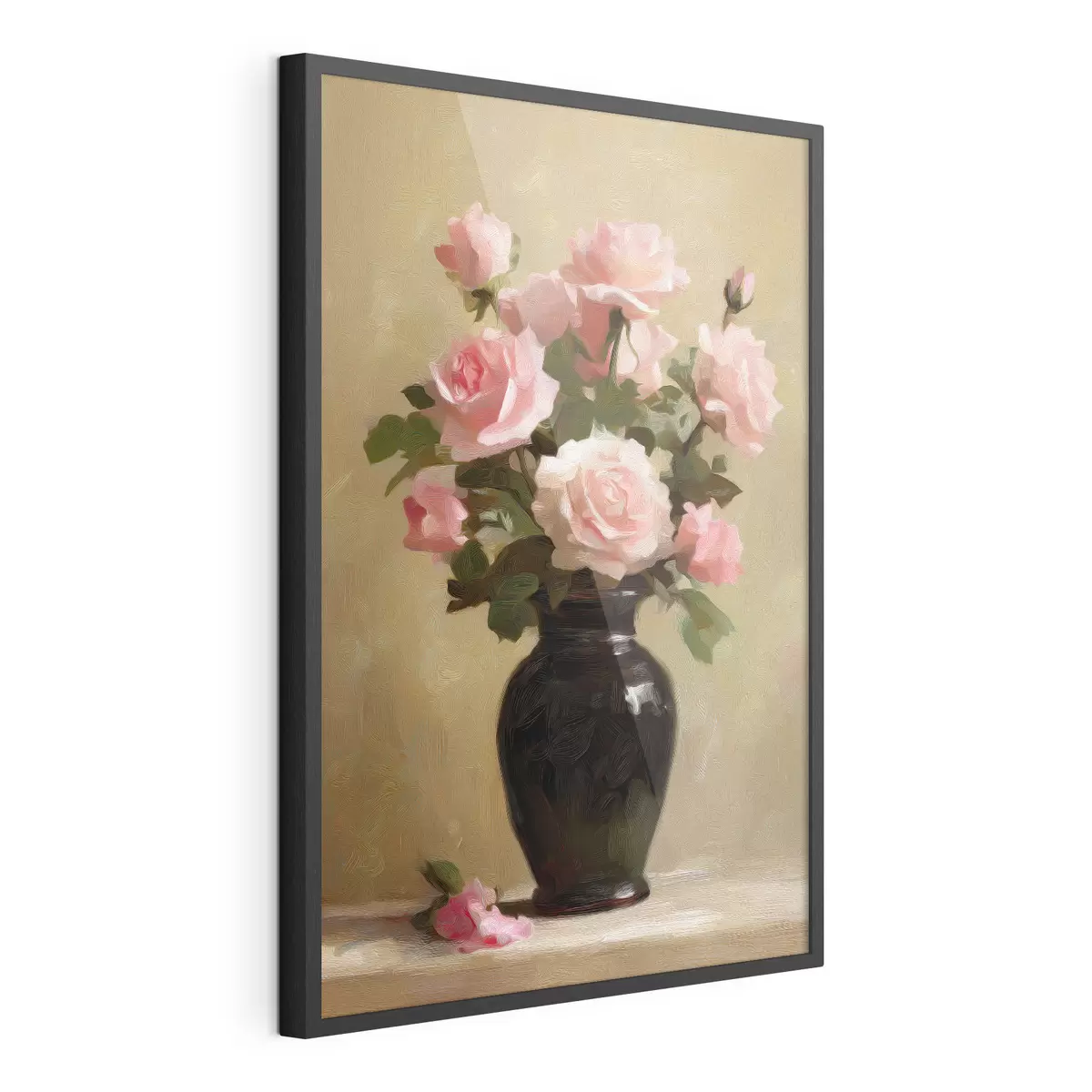 Poster Vaso con rose f48125