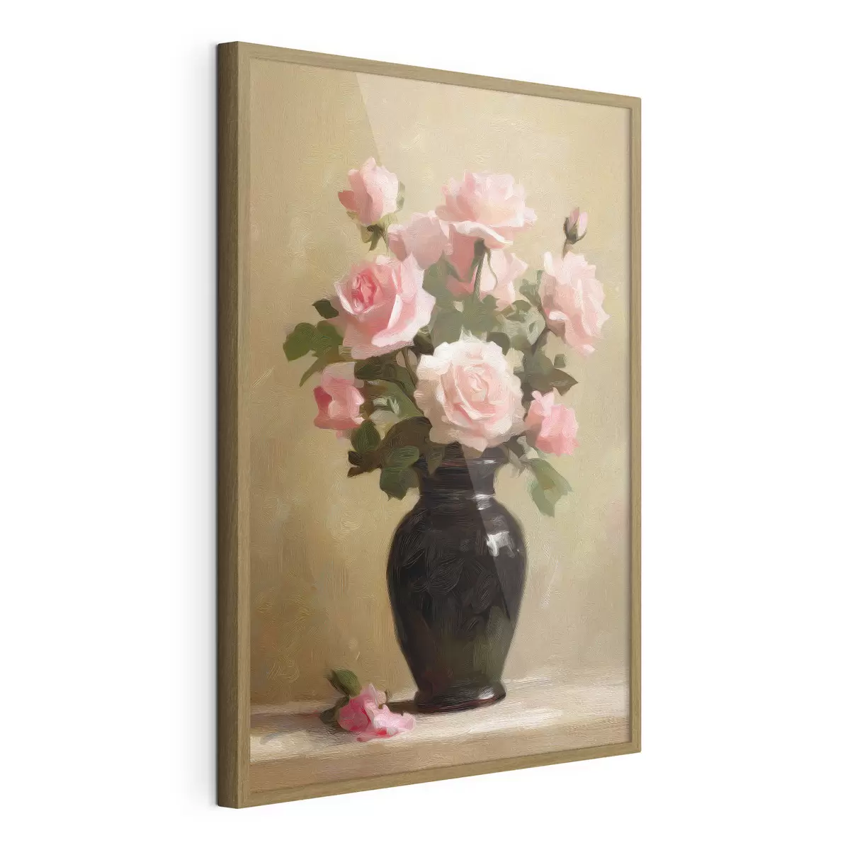 Poster Vaso con rose f48125