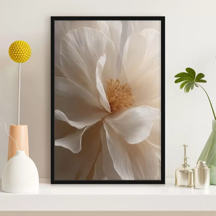 carta da parati composizione floreale macro in tonalità calde nr. f48120