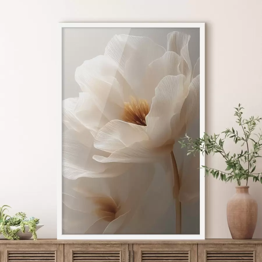 carta da parati composizione floreale macro in tonalità calde nr. f48121