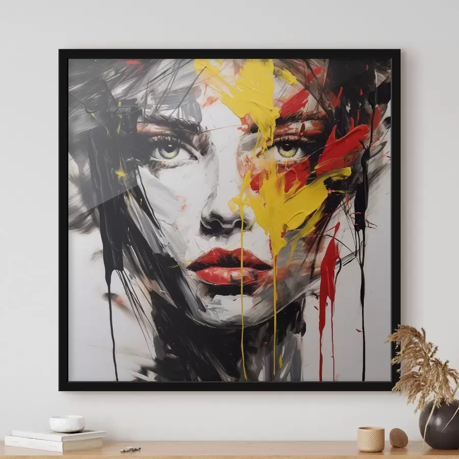 carta da parati Ritratto di donna con pennellate audaci nr. f48088