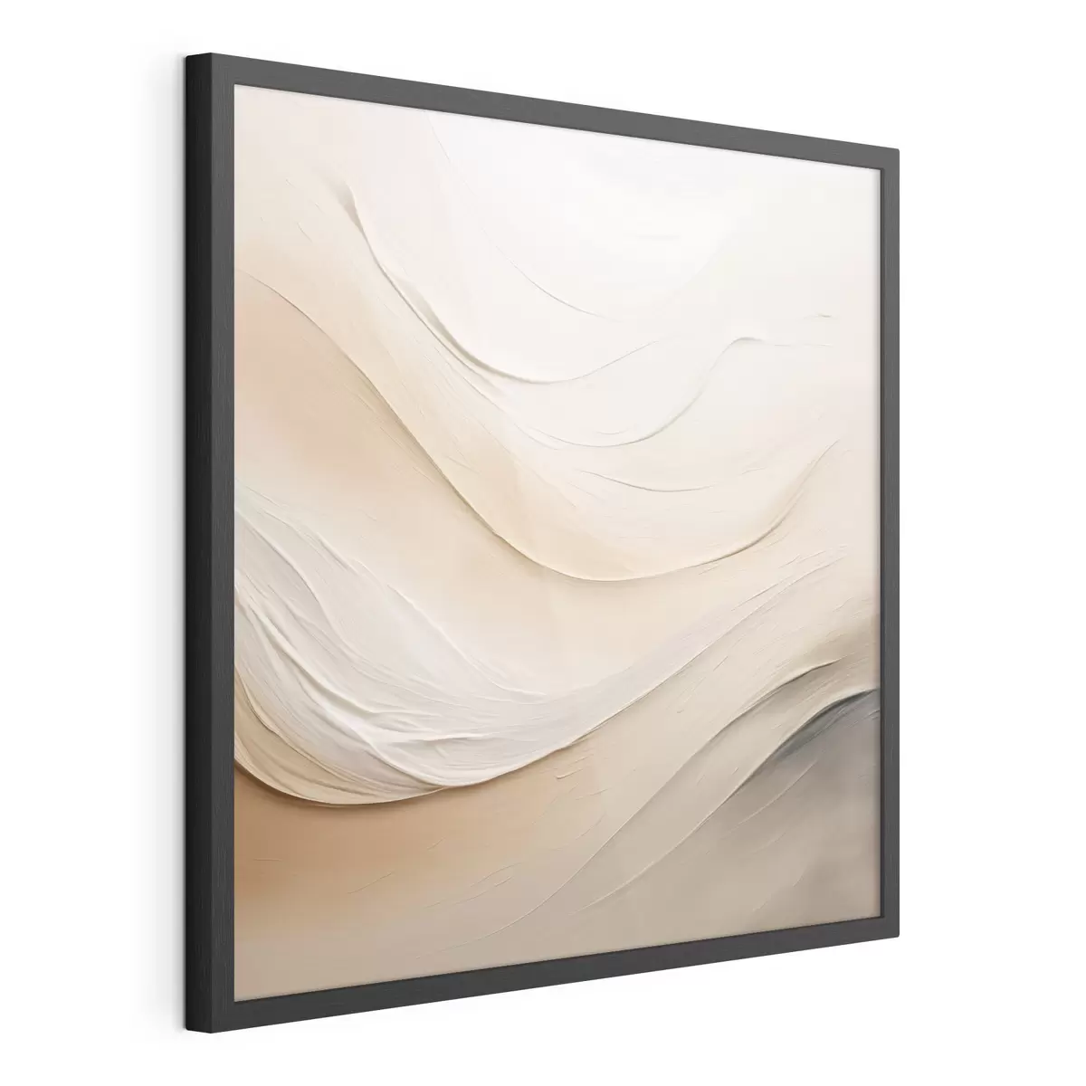 Poster Onde beige stratificate con texture morbida f48099