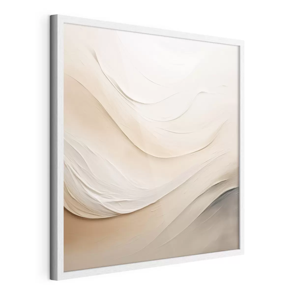 Poster Onde beige stratificate con texture morbida f48099
