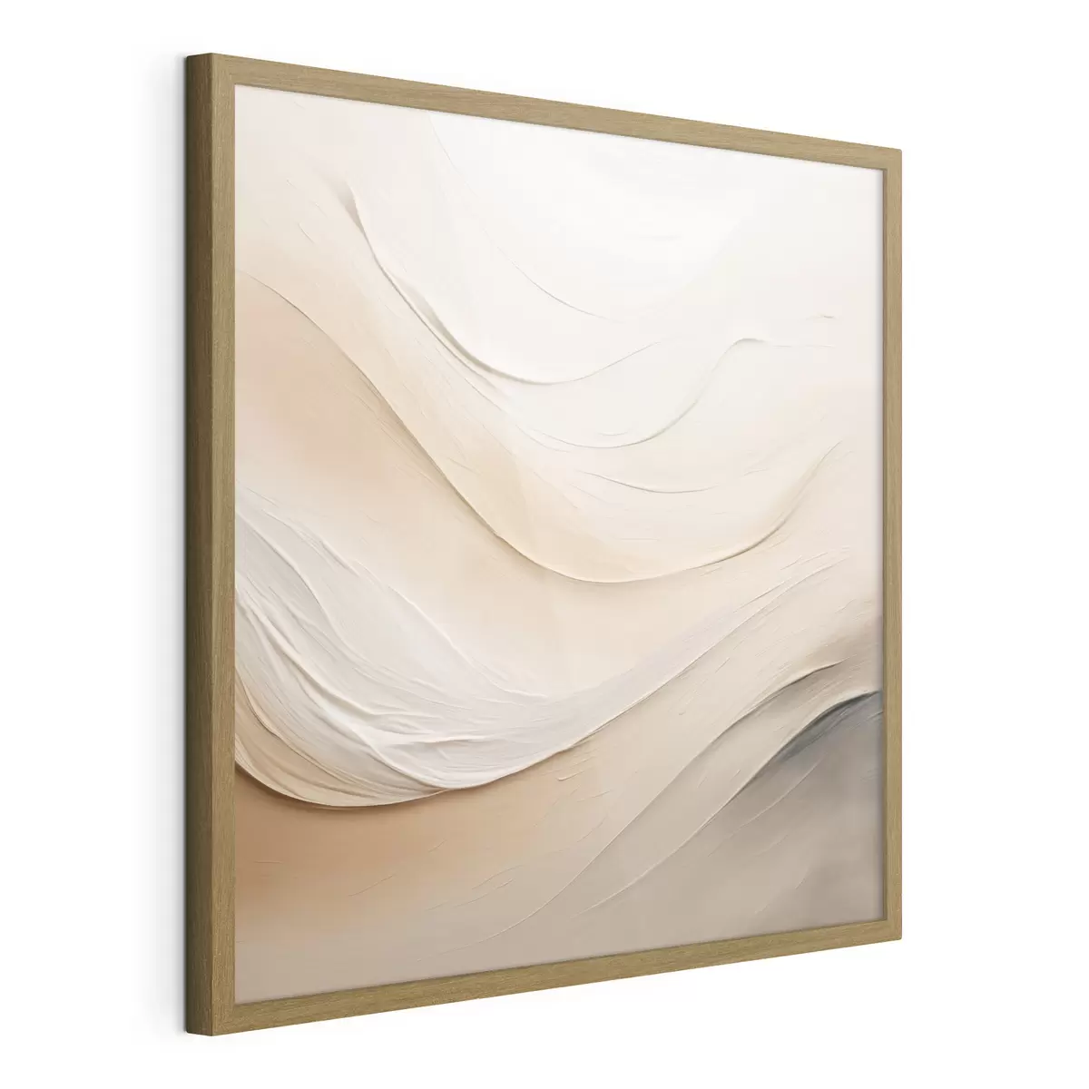 Poster Onde beige stratificate con texture morbida f48099