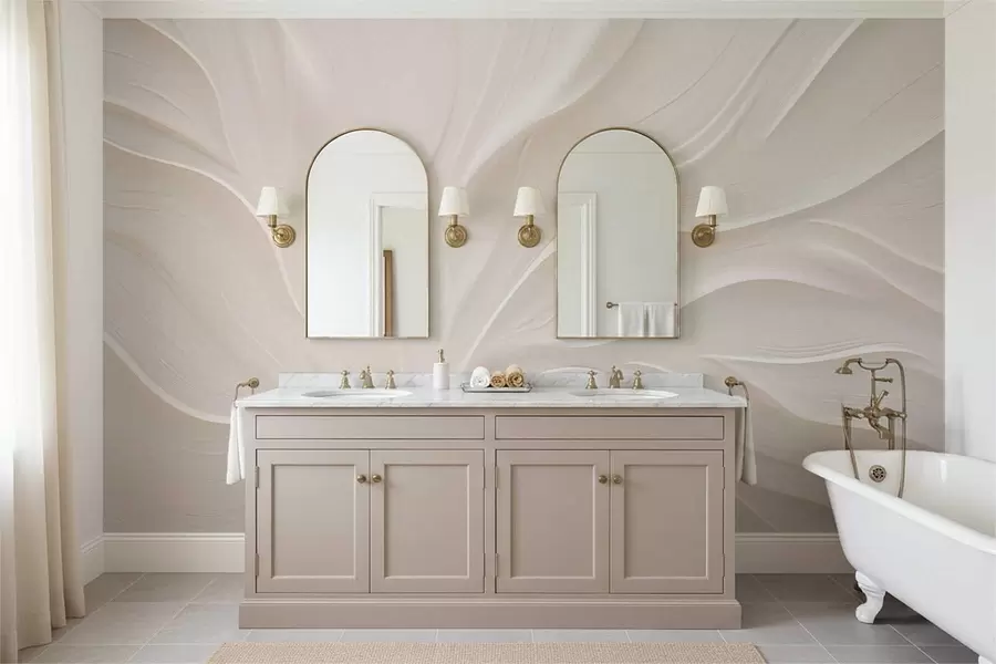 carta da parati Delicate foglie traslucide su un ramo nr. w05267