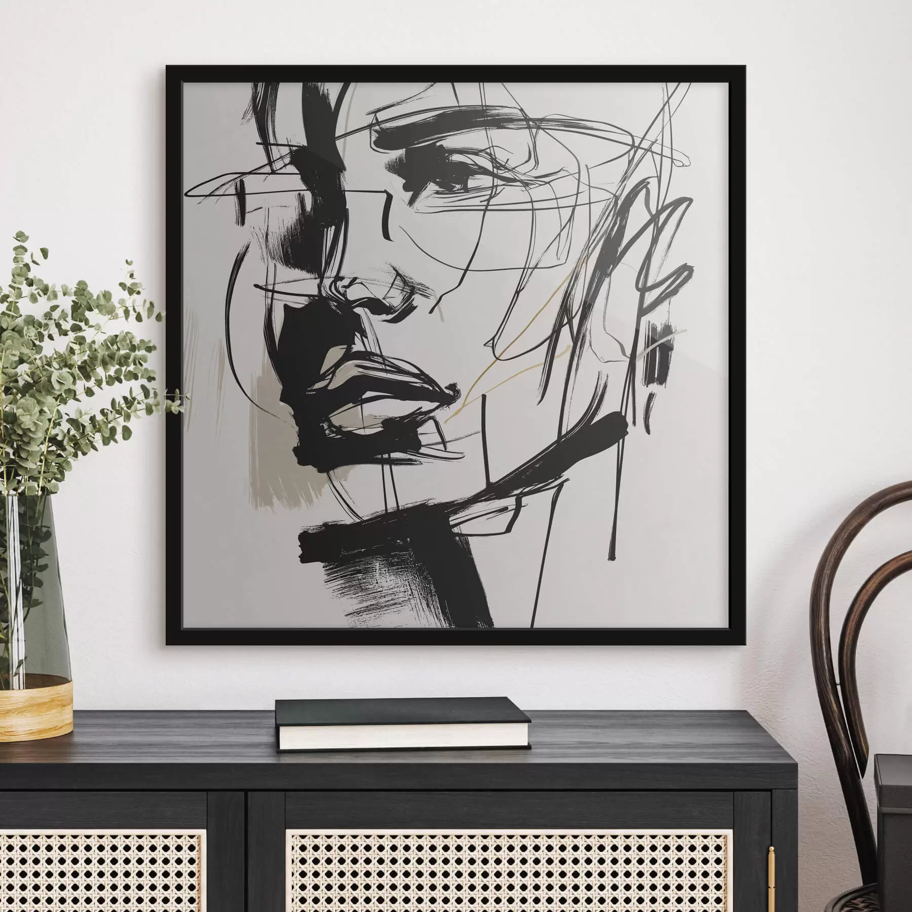 carta da parati Ritratti minimalisti di un uomo nr. f48015