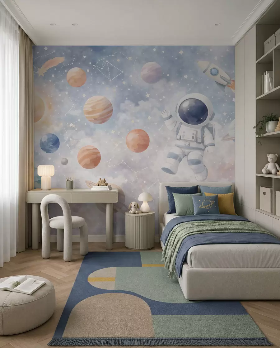 carta da parati Viaggio del piccolo astronauta nr. w05233