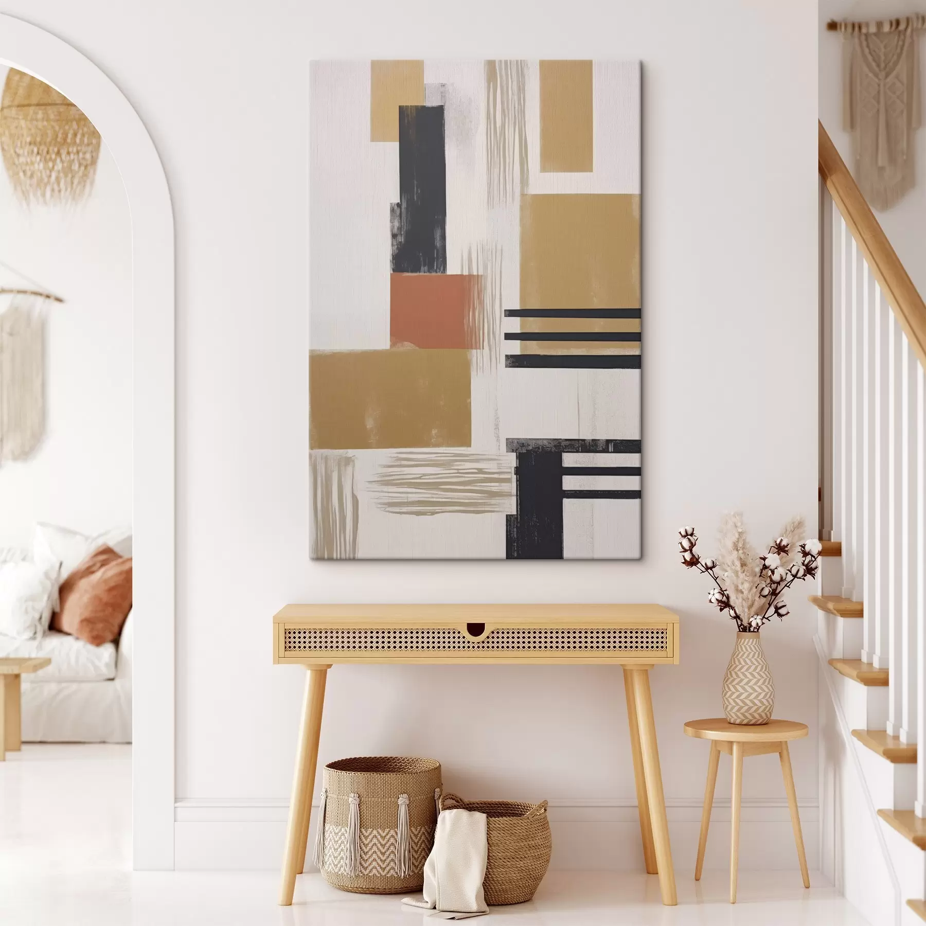 carta da parati Astrazione moderna con imitazione di texture usurate nr. s48160